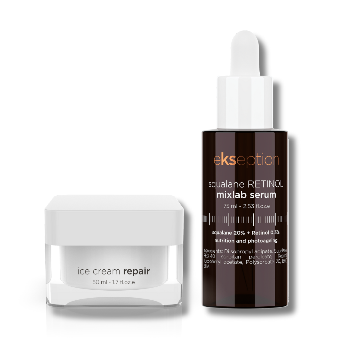 SQUALANE RETINOL SERUM + ICE CREAM REPAIR