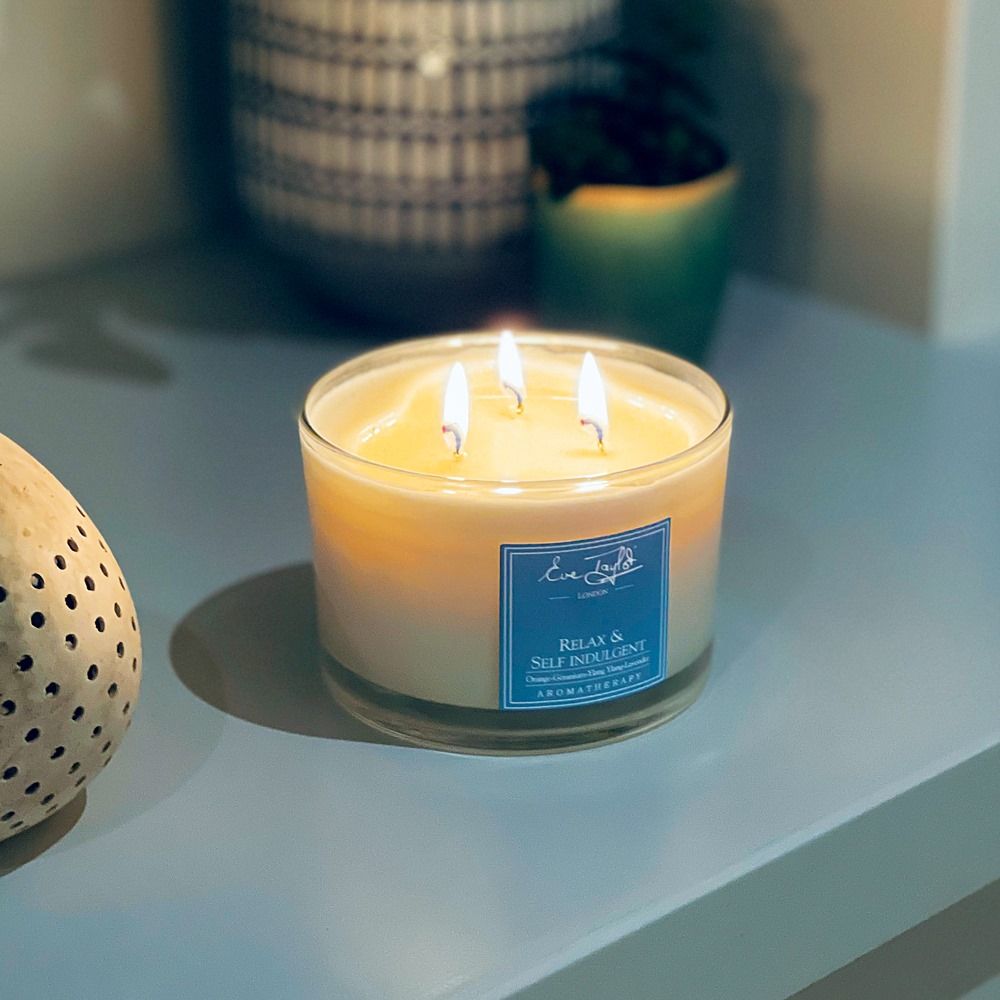 RELAX & SELF INDULGENT 3 WICK AROMAWAX CANDLE